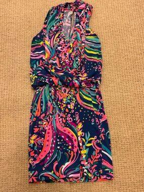 Lilly Pulitzer || Felizia Multi Beach Loot spring summer resort dress xxs
